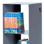 Zwart, rood, wit of grijs ijzeren moderne vloer boekenkast gemaakt in Italië - Pls Viadurini