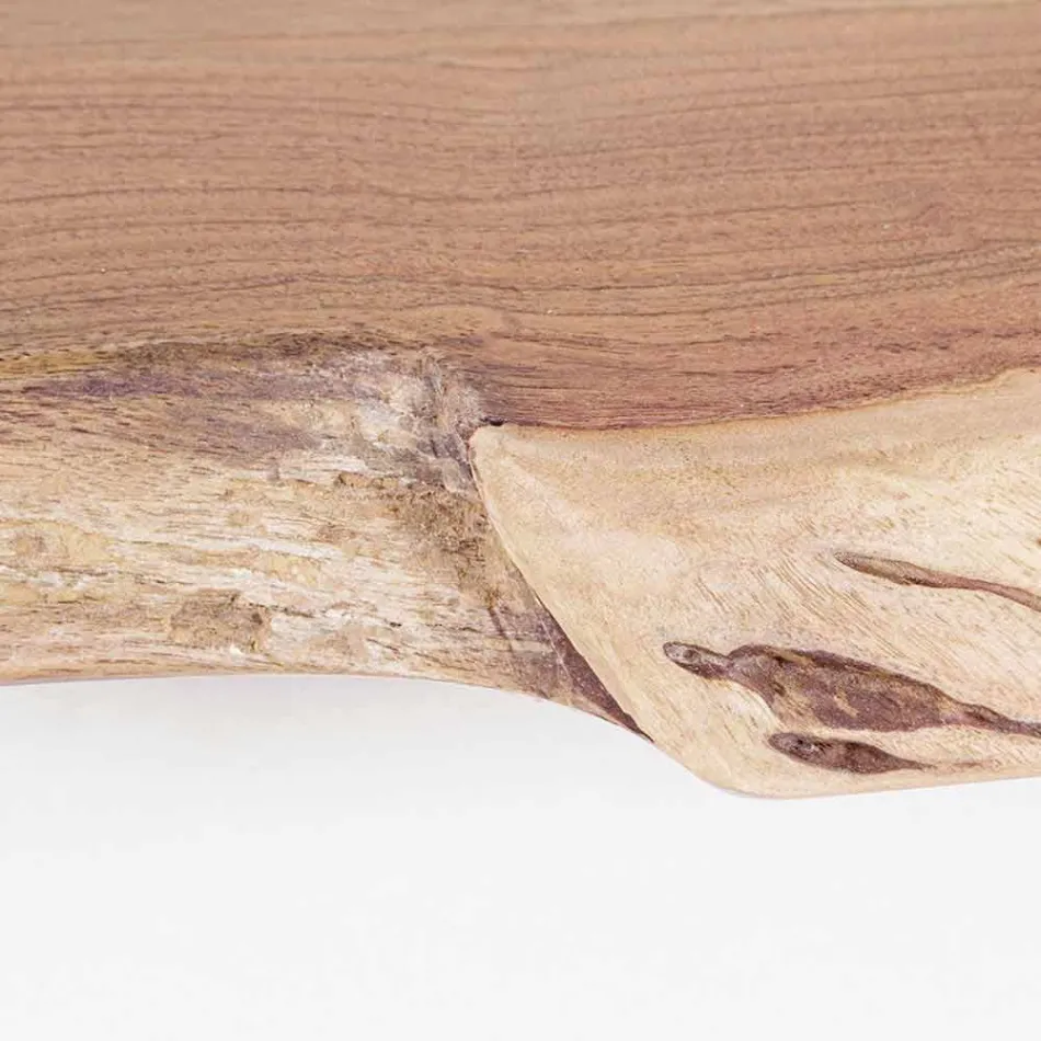 Moderne boekenkast in acaciahout met 5 planken Homemotion - Lauro Viadurini