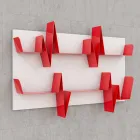 Bibliotheek Ontwerp Battikuore 130x87 (2 legplanken) Mabele Viadurini