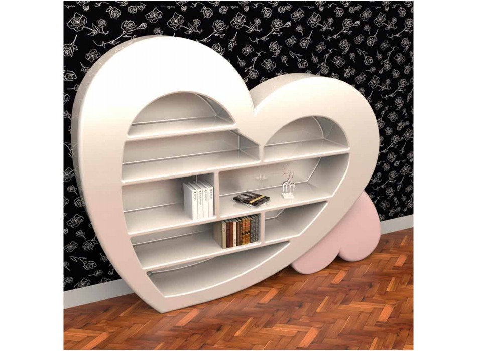 Design boekenkast in Adamantx® Cuore Made in Italy Viadurini