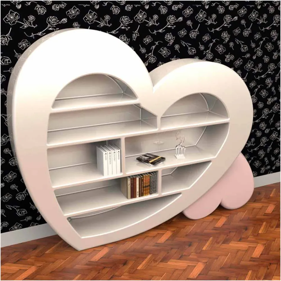 Design boekenkast in Adamantx® Cuore Made in Italy Viadurini