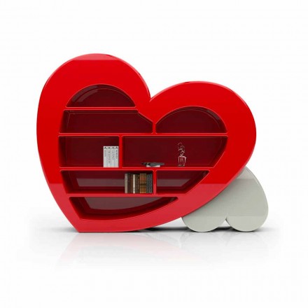 Design boekenkast in Adamantx® Cuore Made in Italy Viadurini