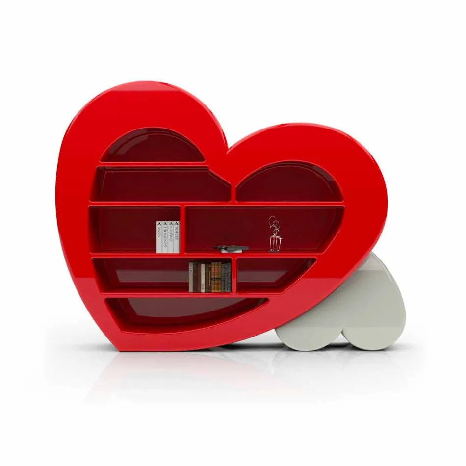 Design boekenkast in Adamantx® Cuore Made in Italy Viadurini