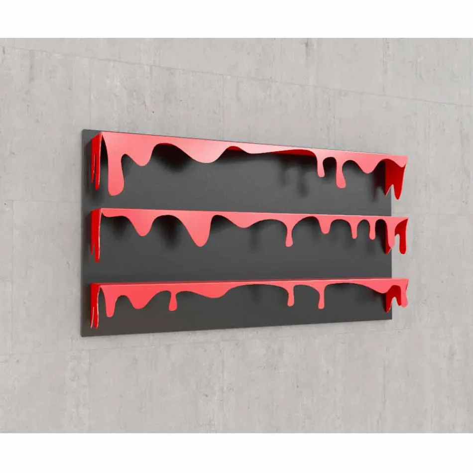 Bibliotheek Ontwerp Kolata 130x70 (3 legborden) Mabele Viadurini