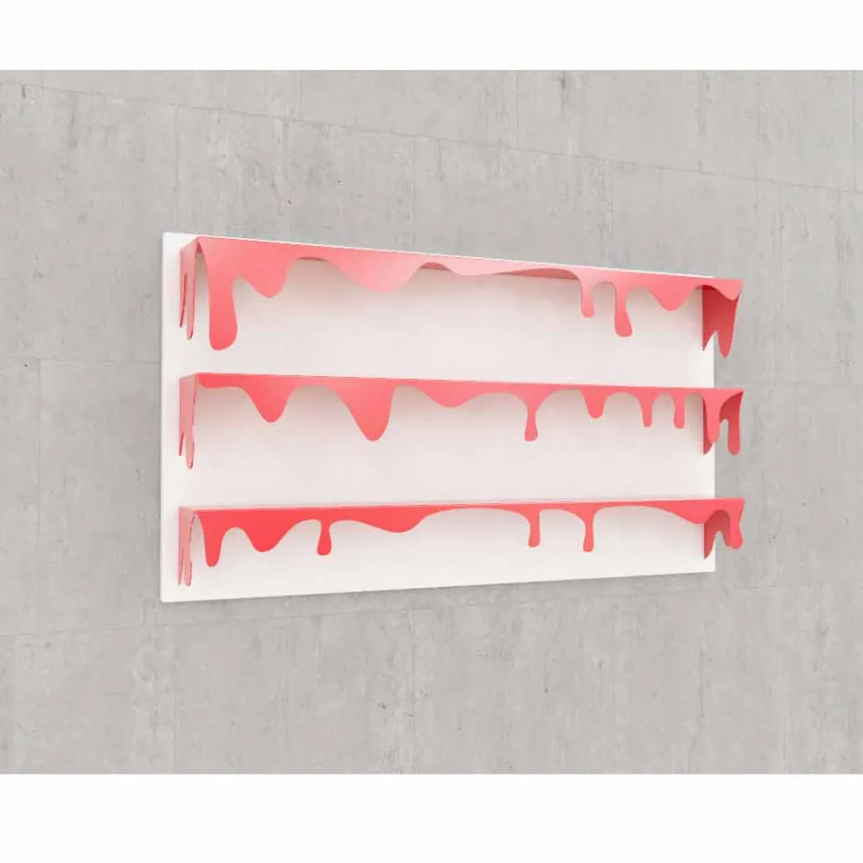 Bibliotheek Ontwerp Kolata 130x70 (3 legborden) Mabele Viadurini