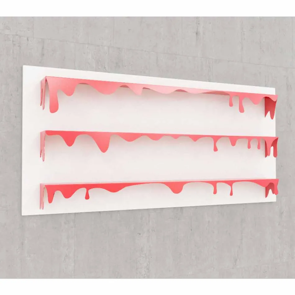 Bibliotheek Ontwerp Kolata 186x86 (3 legborden) Mabele Viadurini