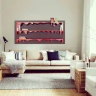 Bibliotheek Ontwerp Kolata 186x86 (3 legborden) Mabele Viadurini