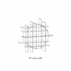 Vrijstaande cirkelvormige boekenkast in extra helder glas en geborsteld zwart - Marco Viadurini