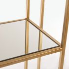 Vrijstaande boekenkast van staal en glas Elegant design - Noralea Viadurini