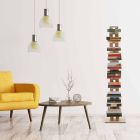 Moderne kolom boekenkast Zia Ortensia beukenhout gemaakt in Italië Viadurini