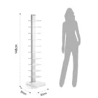 Boekenkast Gemaakt van Transparant Acryl - Chroom Viadurini