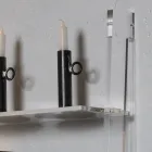 Woonkamer boekenkast in transparant acrylkristal 2 maten - Parotta Viadurini