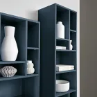 Verticale boekenkast in diverse afwerkingen, gemaakt in Italië - Siviglia Viadurini