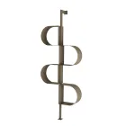 Fatima verticale boekenkast van geverfd metaal met verstelbare poten Viadurini