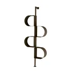 Fatima verticale boekenkast van geverfd metaal met verstelbare poten Viadurini