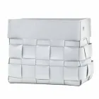 Lory wandlederen tijdschriftenrek, gemaakt in Italië Viadurini