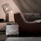 Lory wandlederen tijdschriftenrek, gemaakt in Italië Viadurini