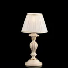 Houten lamp met in Italië gemaakte lampenkap voor interieurdecoratie - Milaan Viadurini