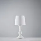 Houten lamp met in Italië gemaakte lampenkap voor interieurdecoratie - Siena Viadurini