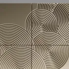 Dressoir met 5 deuren in gelakt MDF met handgegraveerde en afgewerkte decoratie - Krab Viadurini