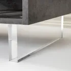 Dressoir met 2 deuren en 2 open zijvakken in melamine Made in Italy - Muis Viadurini