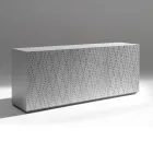 Dressoir met 3 deuren en 3 interne planken, gegoten aluminium decoratie - Schorpioen Viadurini