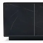 Dressoir met 3 deuren en gelakte en gelamineerde structuur Made in Italy - Ferrara Viadurini