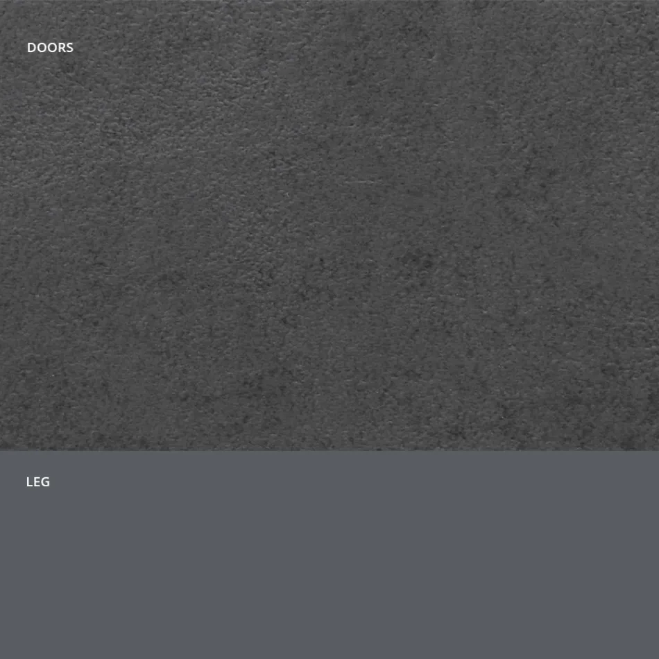 Dressoir met HPL-laminaatdeuren met steeneffect Made in Italy - Fiorenza Viadurini