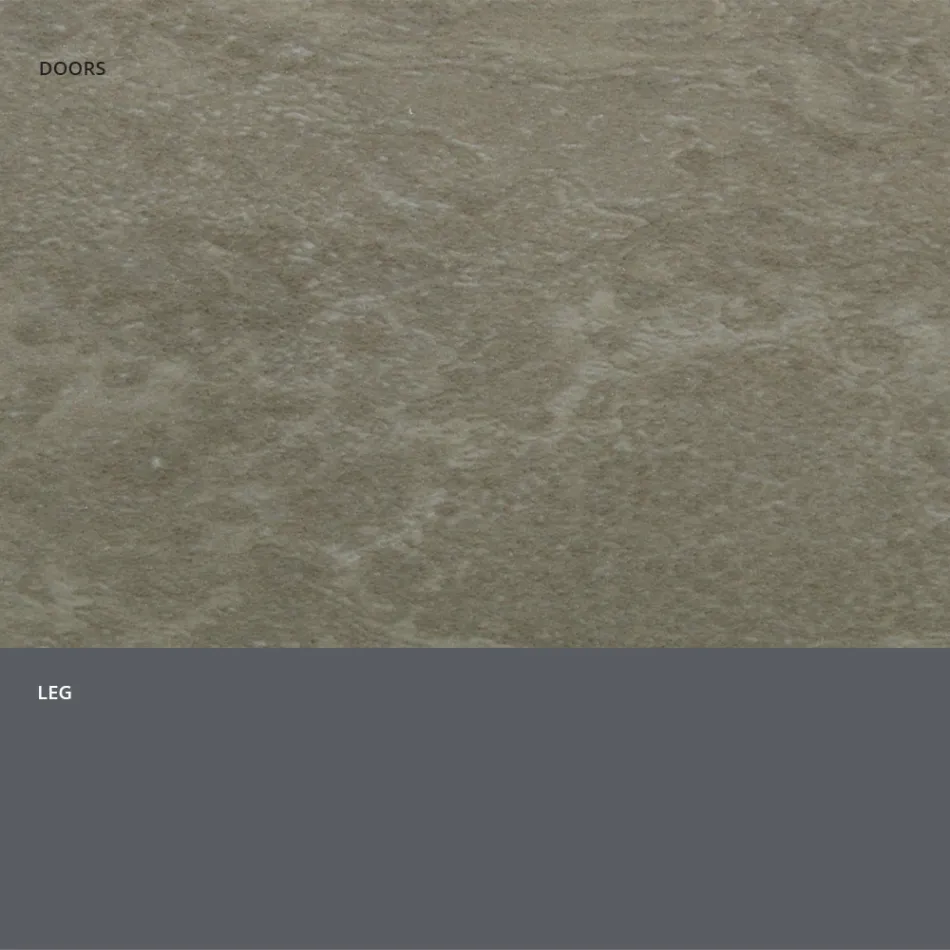 Dressoir met HPL-laminaatdeuren met steeneffect Made in Italy - Fiorenza Viadurini