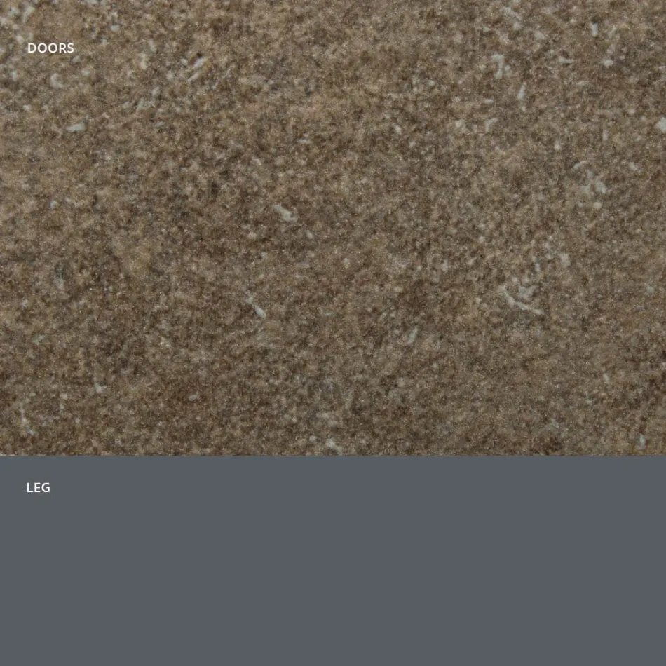 Dressoir met HPL-laminaatdeuren met steeneffect Made in Italy - Fiorenza Viadurini