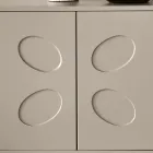 Rialto dressoir met vier deuren, gemaakt van MDF en melamine in twee afwerkingen, vervaardigd in Italië. Viadurini