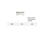 Dressoir met structuur in wit Mdf 2 ijzeren poten Made in Italy - Coral Viadurini