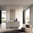 Dressoir voor binnen met 2 deuren met ruitpatroon, gemaakt in Italië - Elisabetta Viadurini