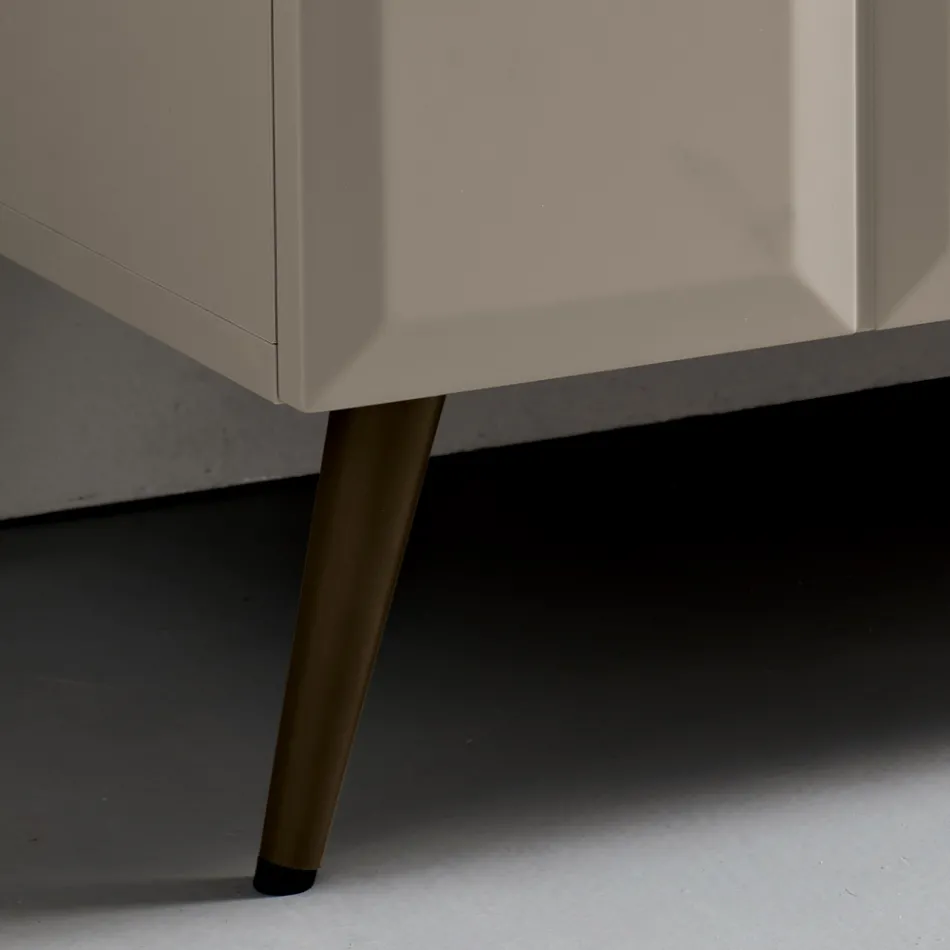 Dressoir voor binnen met 2 deuren met ruitpatroon, gemaakt in Italië - Elisabetta Viadurini