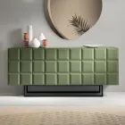 Binnendressoir met 3 deuren met ruitpatroon, gemaakt in Italië - Elisabetta Viadurini