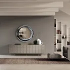 Binnendressoir met 4 deuren met ruitpatroon, gemaakt in Italië - Elisabetta Viadurini