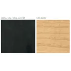 Woonkamerdressoir met 2 of 3 deuren in natuurlijke essenafwerking Made in Italy - Zehra Viadurini