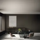 Houten dressoir met glazen structuur Made in Italy - Azuki Viadurini