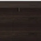 Houten dressoir met glazen structuur Made in Italy - Azuki Viadurini