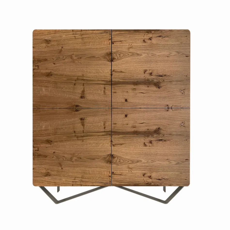 Woonkamer dressoir in Mdf met 2 pootjes Made in Italy - Rosalba Viadurini