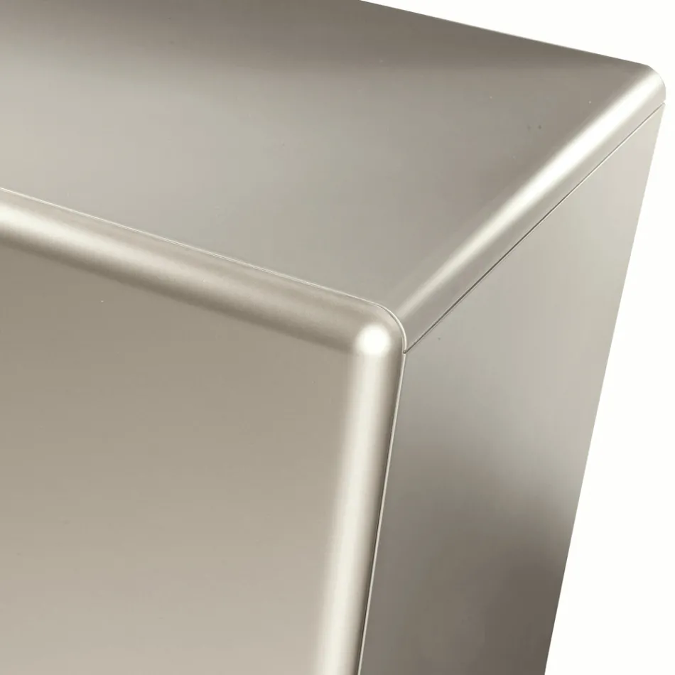 Woonkamerdressoir met 3 deuren in nikkelafwerking Made in Italy - Foglio Viadurini