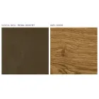 Woonkamerdressoir met 4 deuren in landelijk geknoopt eikenafwerking - gelijkmatig Viadurini