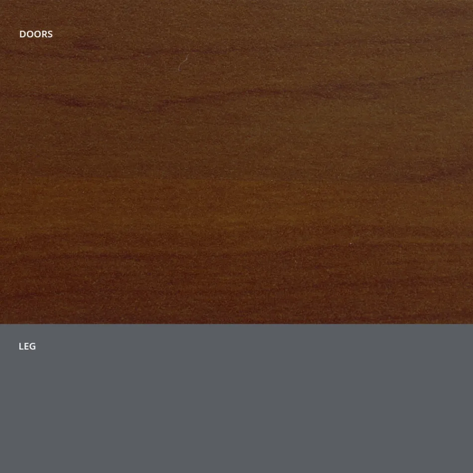 Woonkamerdressoir in mat hout en HPL-laminaat Made in Italy - Fiorenza Viadurini