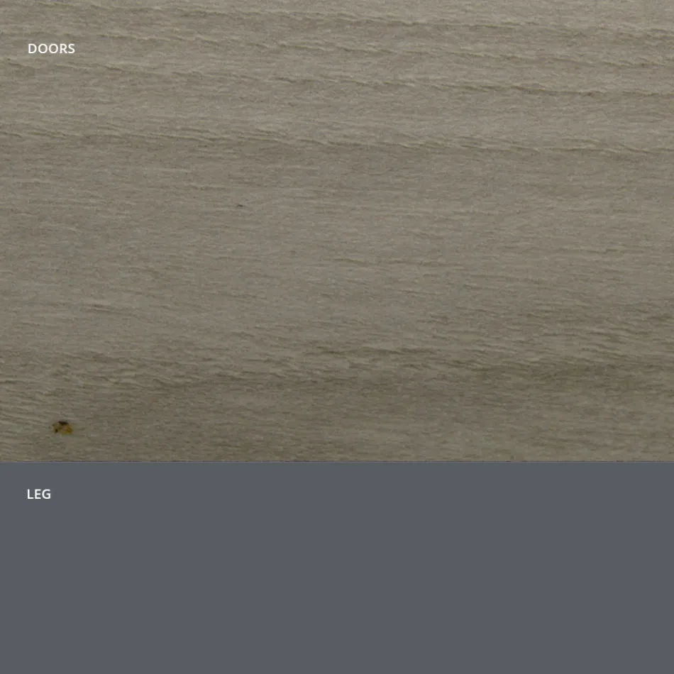 Woonkamerdressoir in mat hout en HPL-laminaat Made in Italy - Fiorenza Viadurini