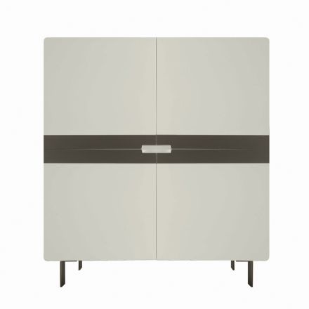 Woonkamer dressoir in Mdf en 4-pootssteun Made in Italy - Teresina Viadurini