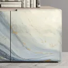 Dressoir voor woongedeelte met 3 deuren in verschillende afwerkingen Made in Italy - Ole Viadurini