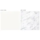 Dressoir voor woongedeelte met 3 deuren in Carrara-marmerafwerking Made in Italy - Finn Viadurini