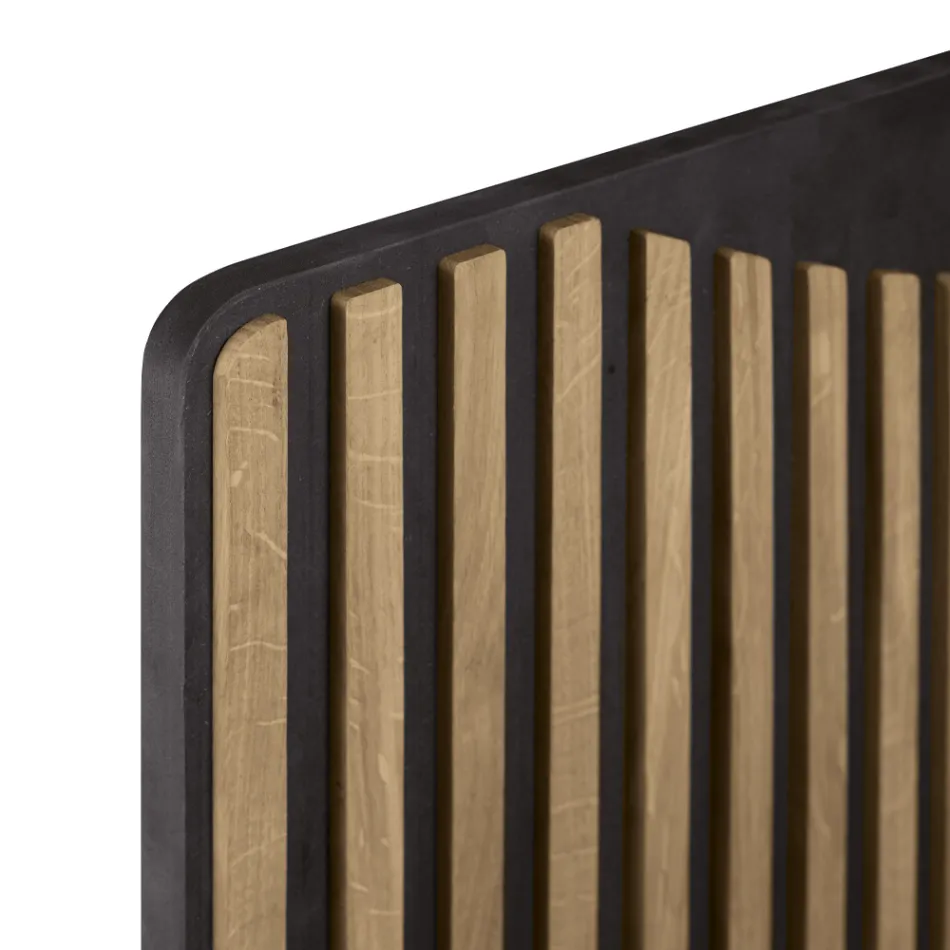 Dressoir voor woongedeelte met 3 deuren in Scandinavisch geknoopt eikenafwerking - Linda Viadurini