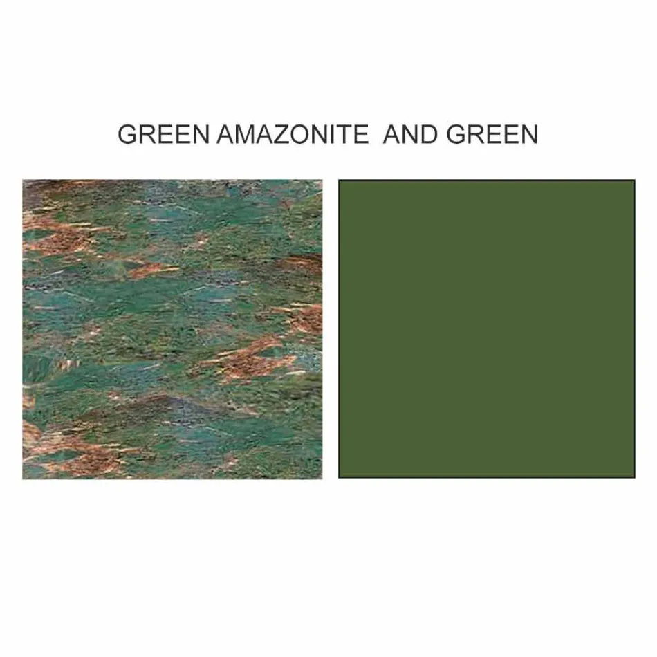 Design dressoir in Gres met structuur in hout en Mdf Made in Italy - Cunea Viadurini