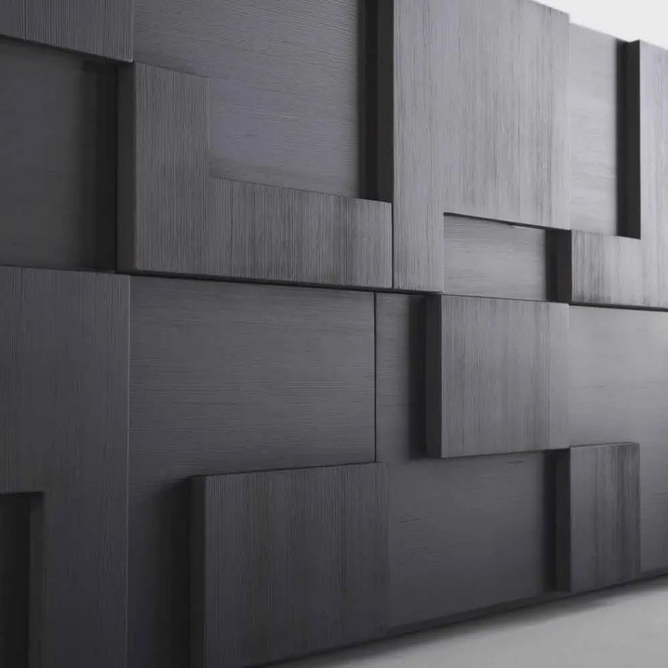 ontwerp dressoir hout geborsteld lariks thermisch behandeld Azalea Viadurini